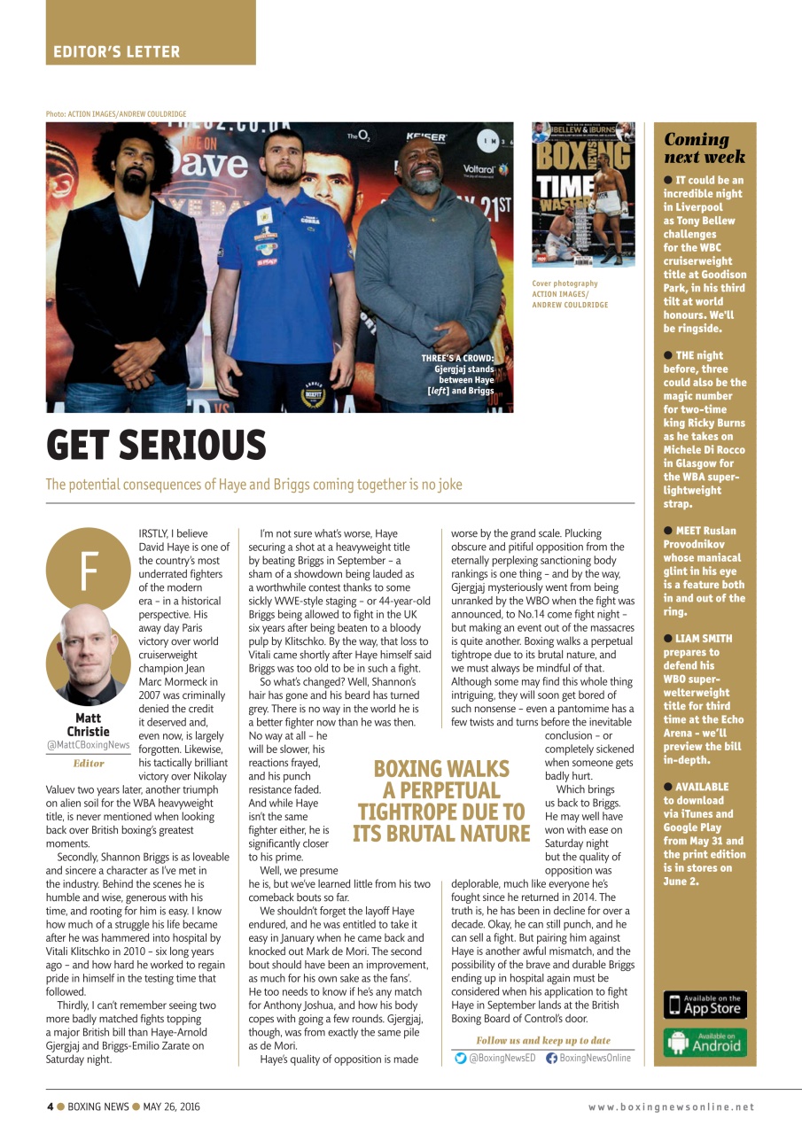 Boxing News Preview Pages