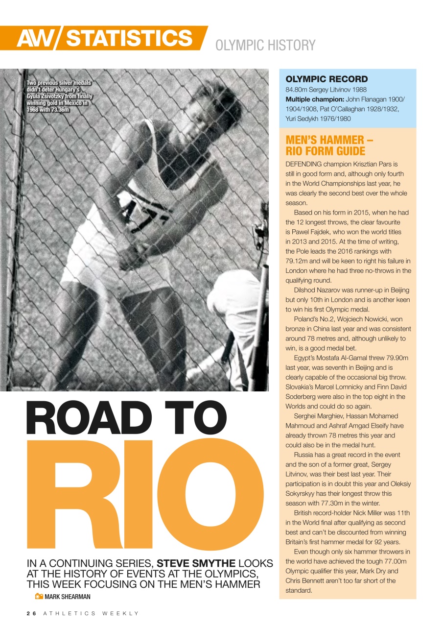 AW – Athletics Weekly Magazine Preview Pages