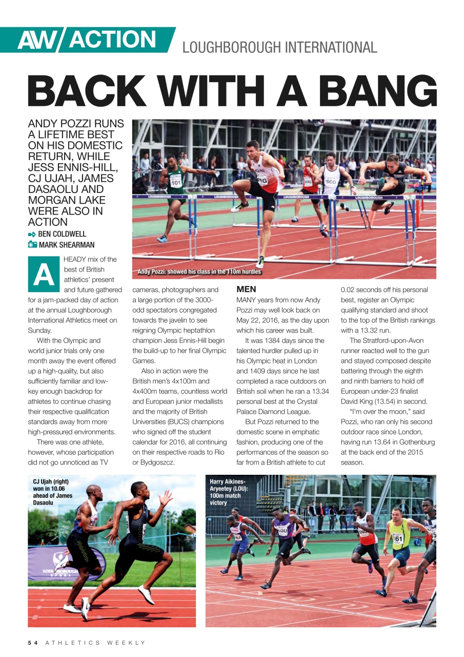AW – Athletics Weekly Magazine Preview Pages