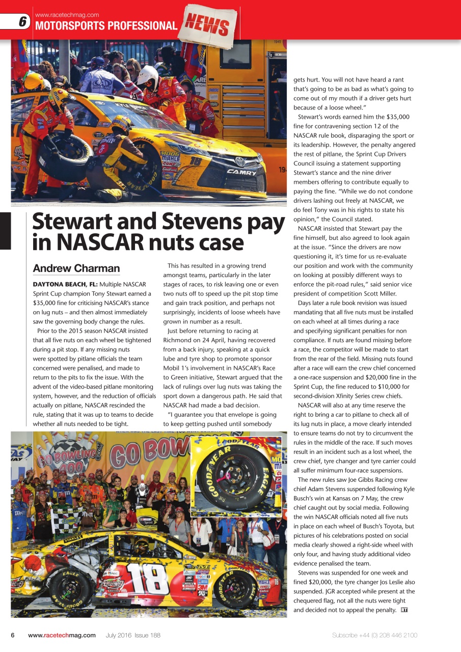 Race Tech Preview Pages