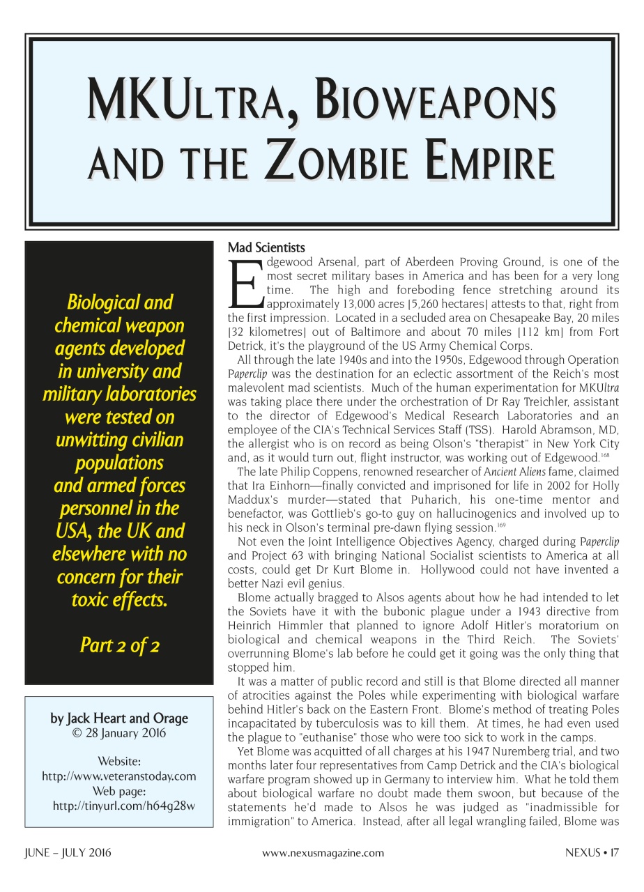 Nexus Magazine Preview Pages