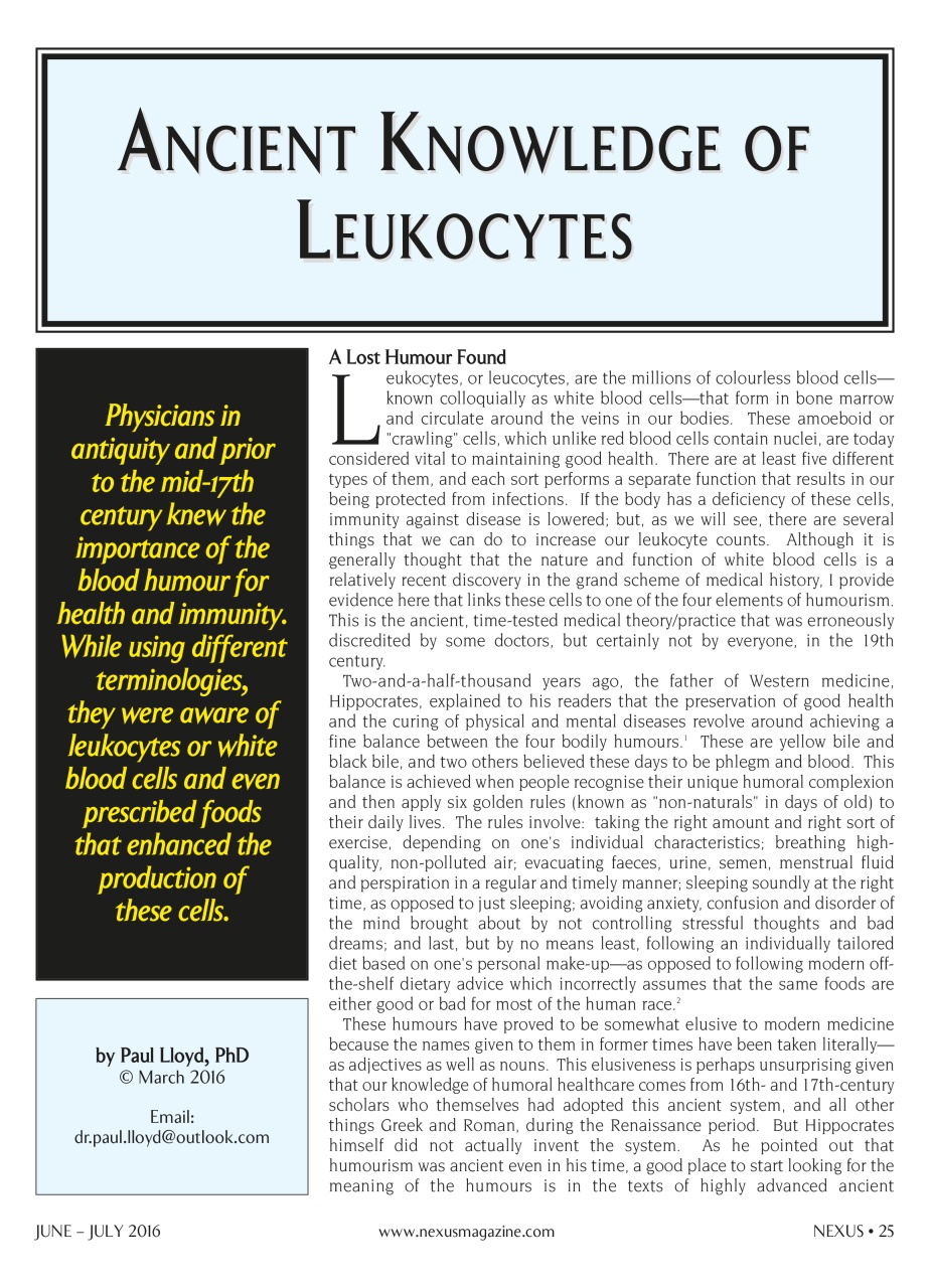 Nexus Magazine Preview Pages