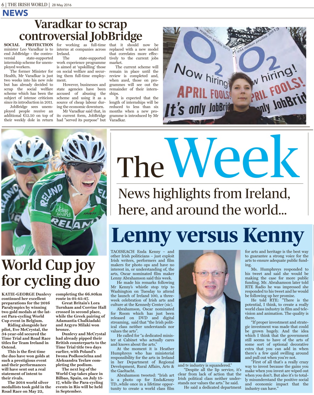 Irish World Preview Pages