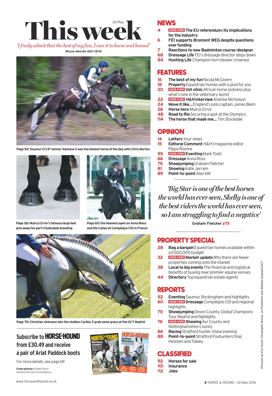 Horse & Hound Preview Pages