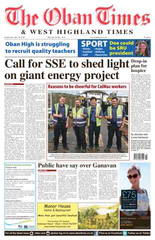 The Oban Times & Lochaber Times issue 26th May 2016