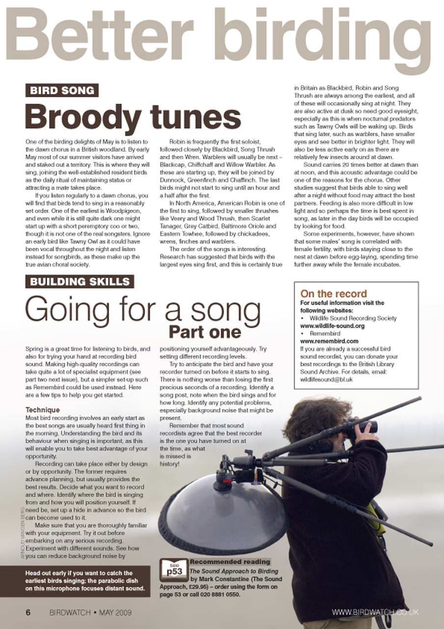 Birdwatch Magazine Preview Pages