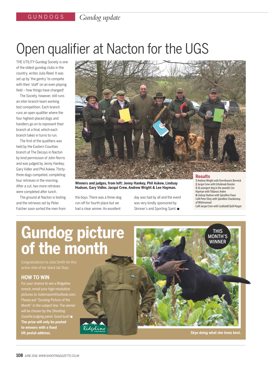 Shooting Gazette Preview Pages