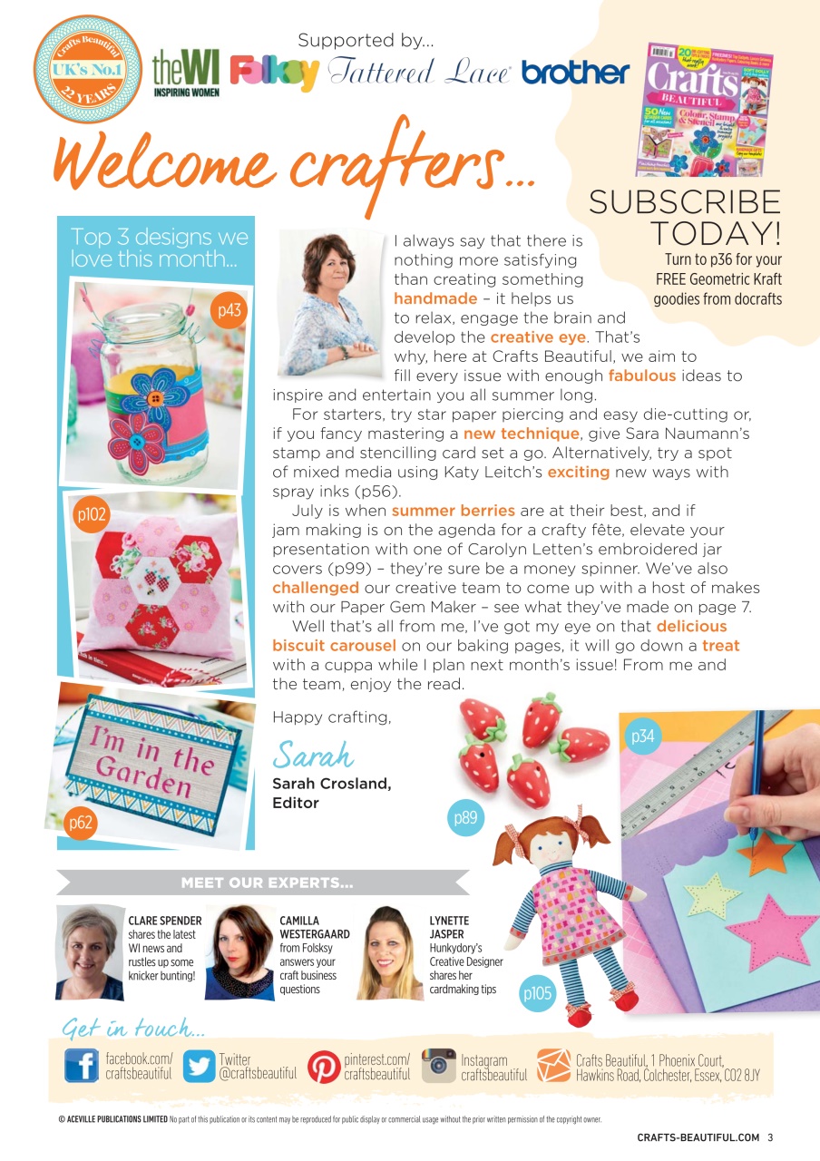 Crafts Beautiful Preview Pages