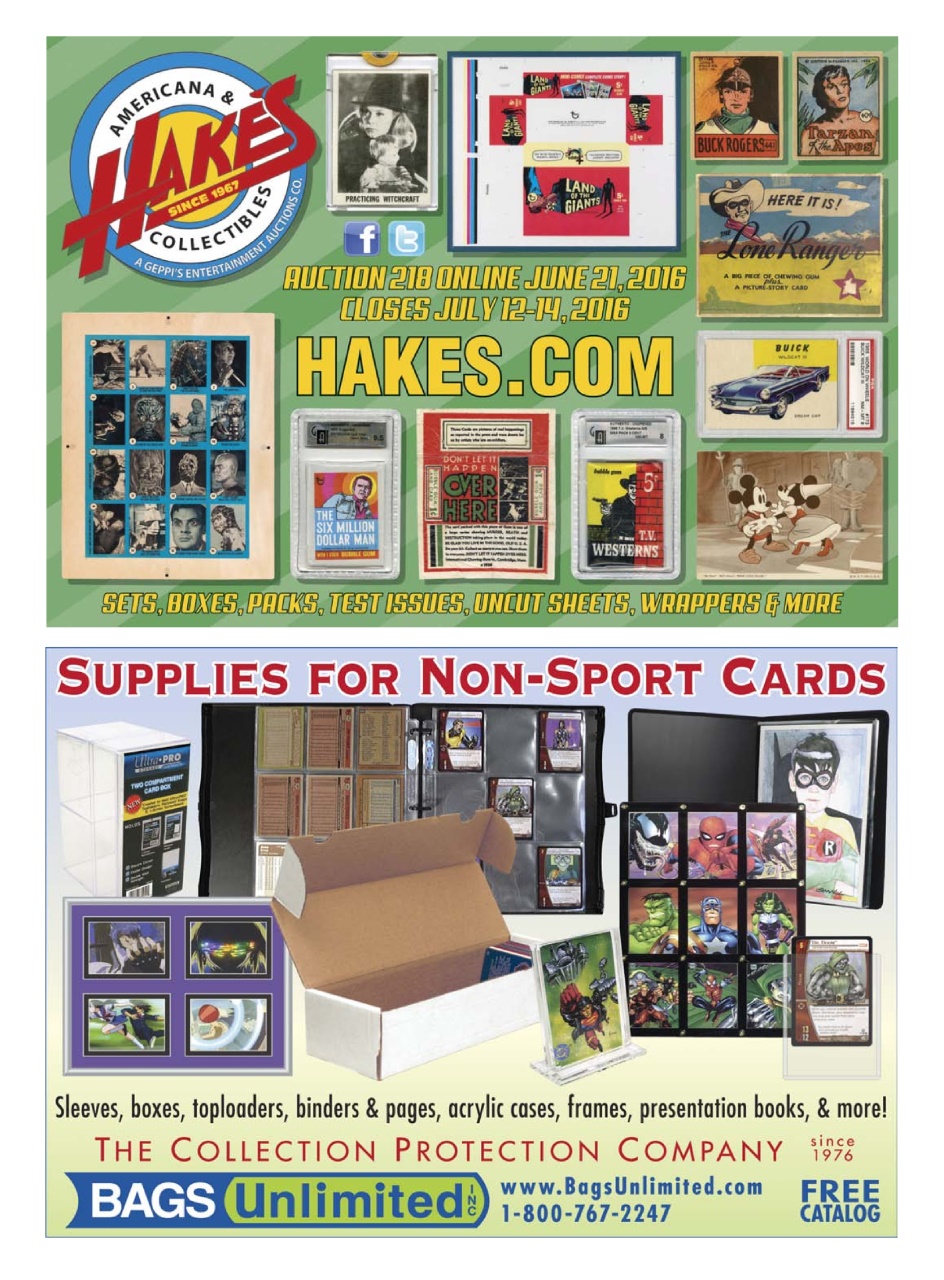 Non-Sport Update Magazine Preview Pages