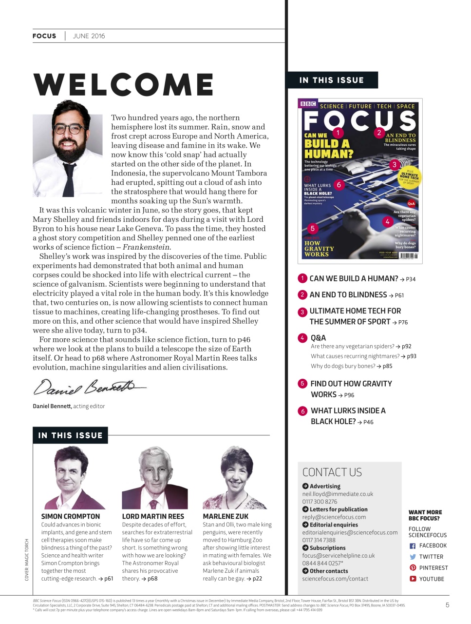 BBC Science Focus Magazine Preview Pages