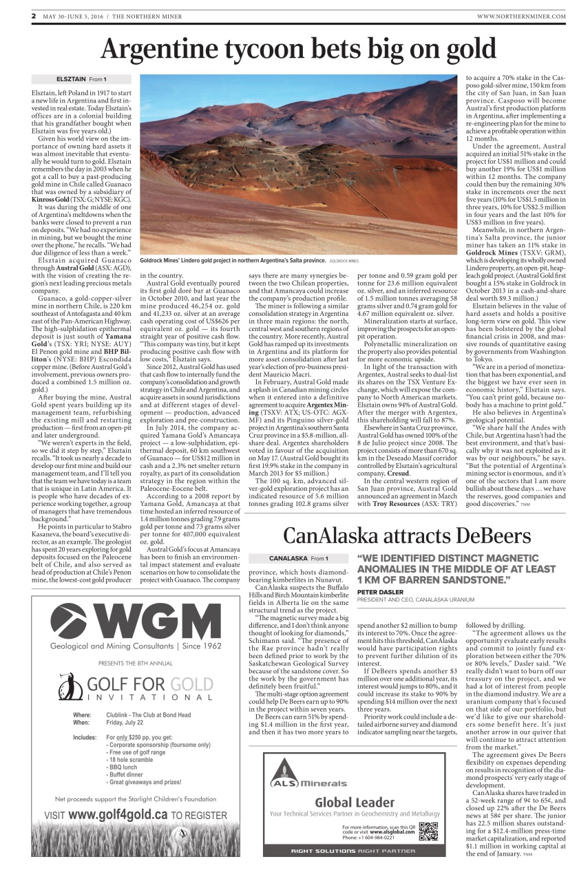 The Northern Miner Preview Pages