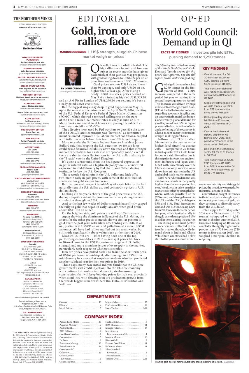 The Northern Miner Preview Pages