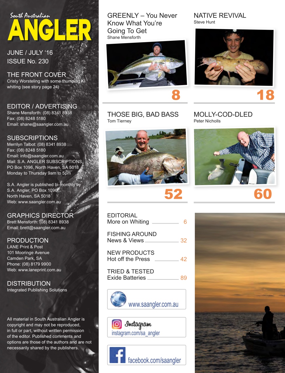 South Australian Angler Preview Pages