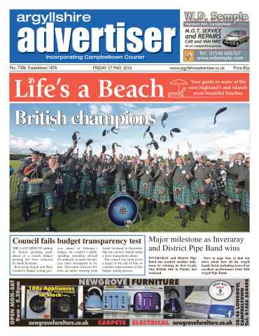 Argyllshire Advertiser issue 27th May 2016