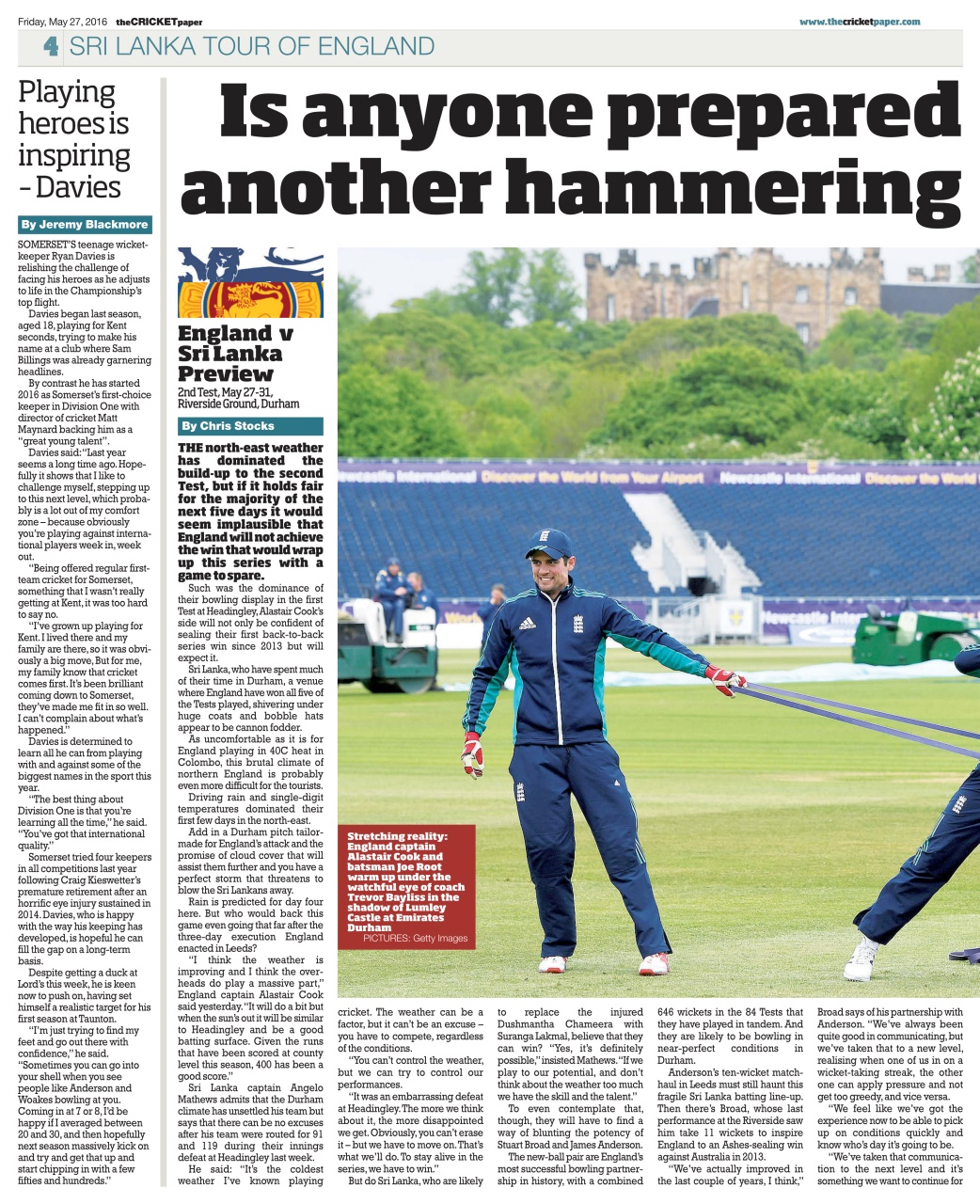The Cricket Paper Preview Pages