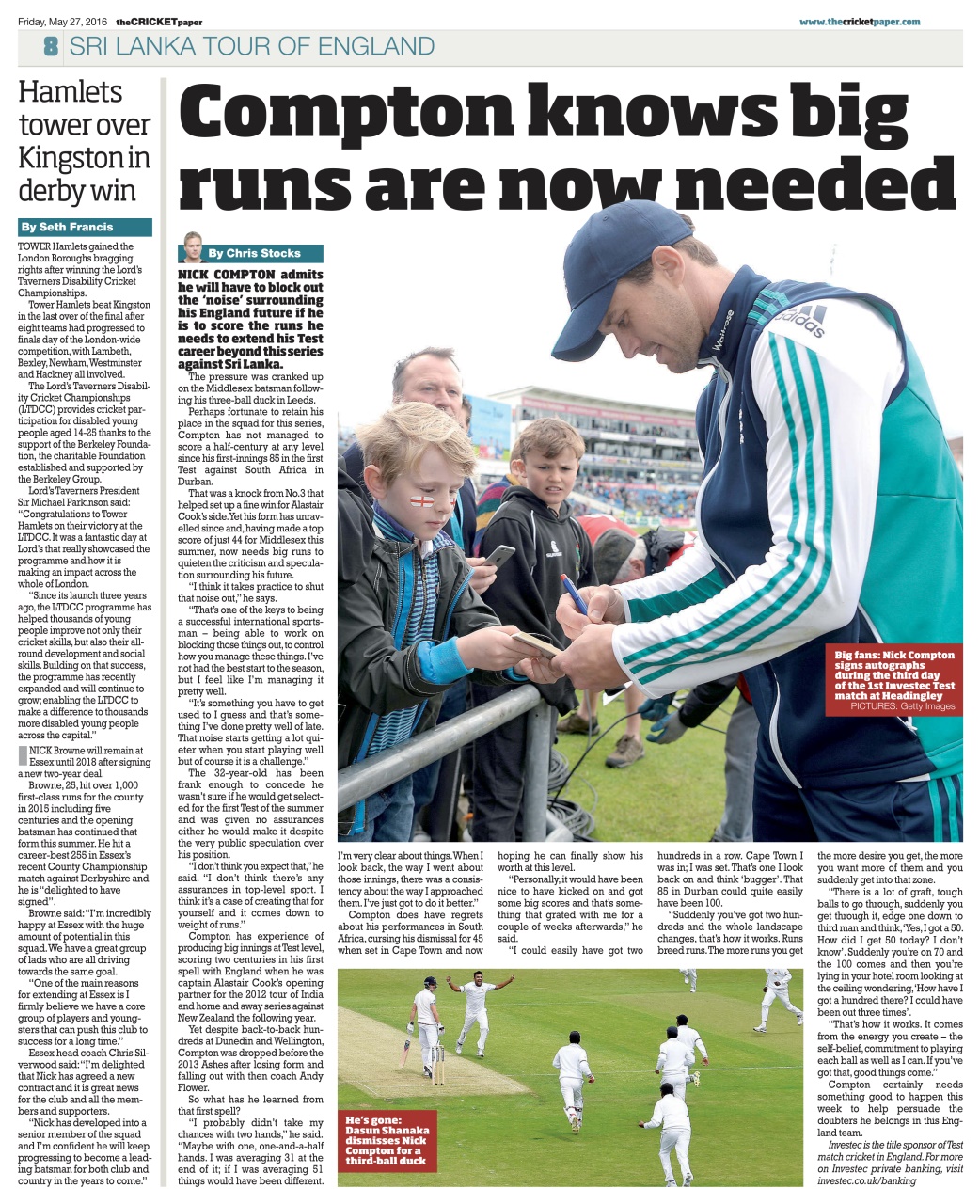 The Cricket Paper Preview Pages