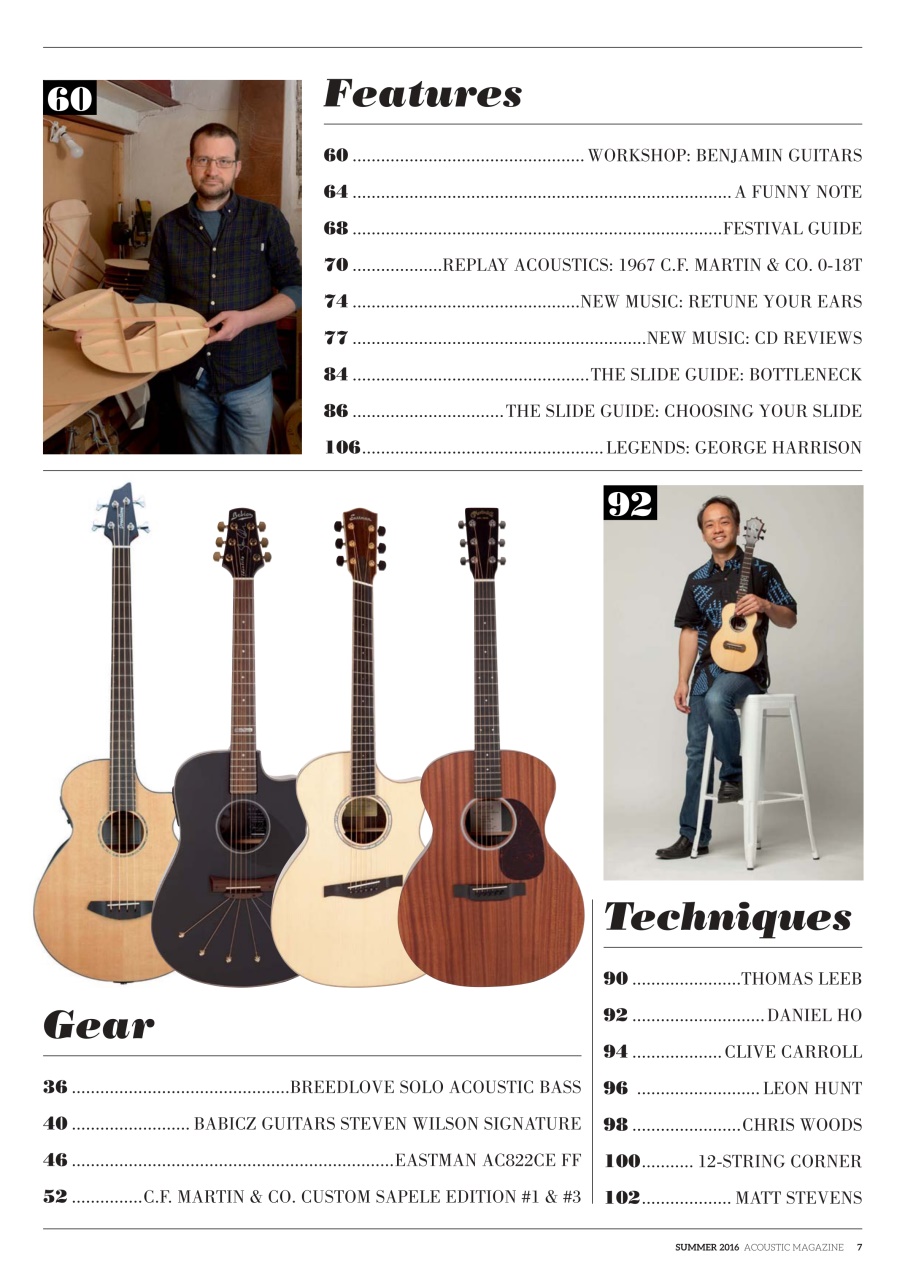 Acoustic Preview Pages