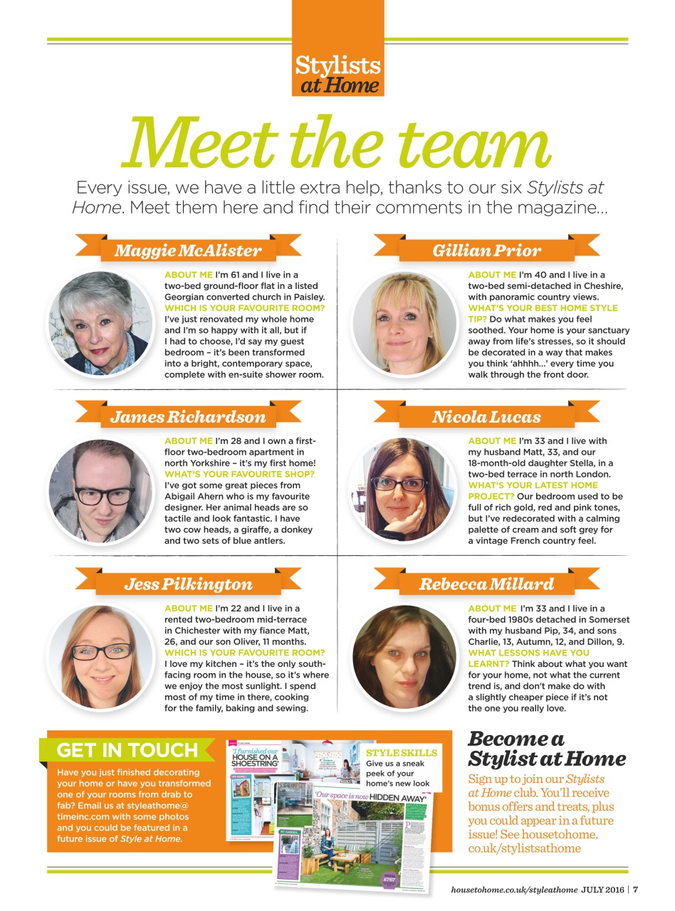 Style at Home Preview Pages