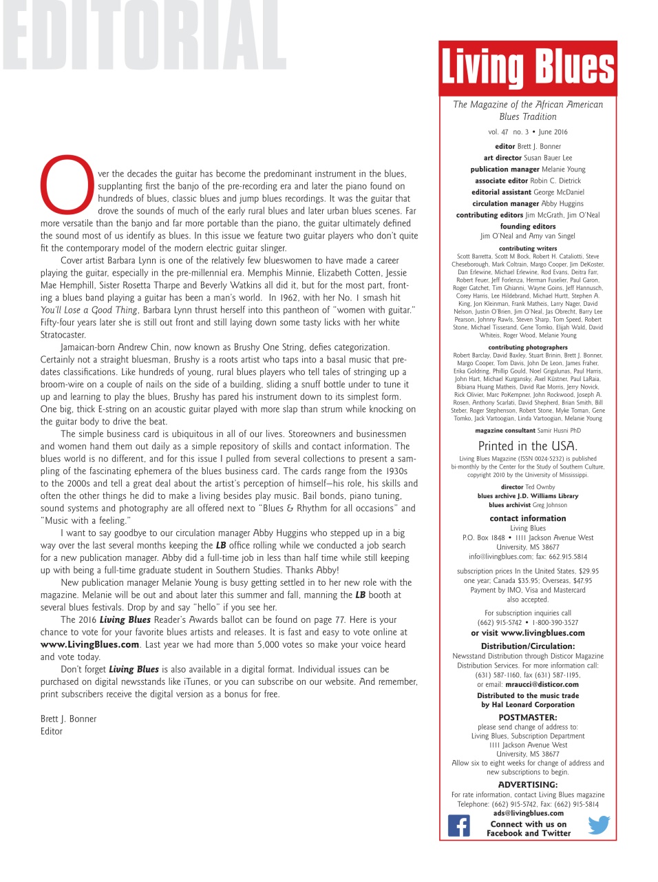 Living Blues Preview Pages