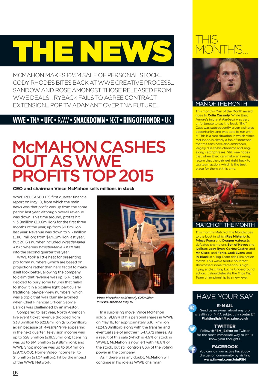 Wrestletalk Magazine Preview Pages