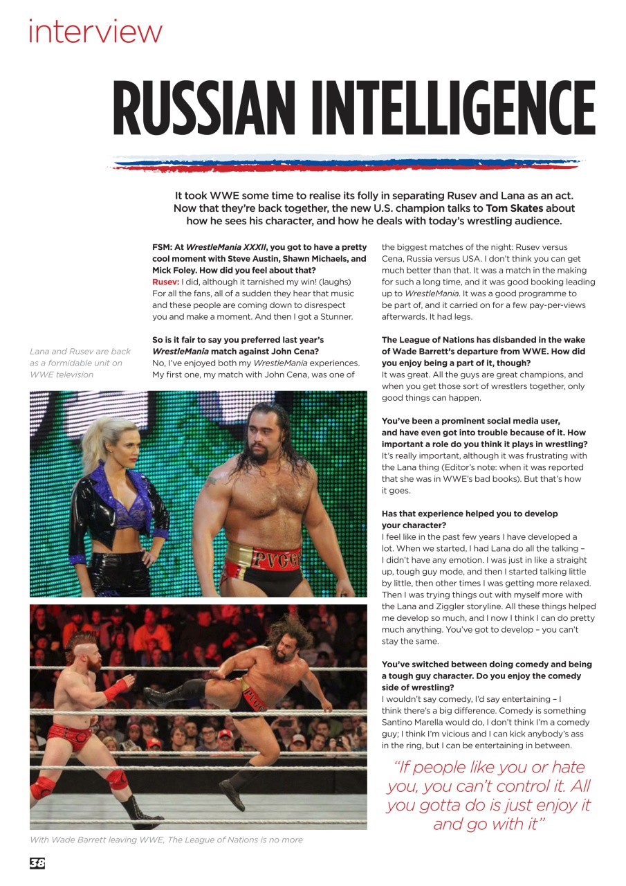 Wrestletalk Magazine Preview Pages