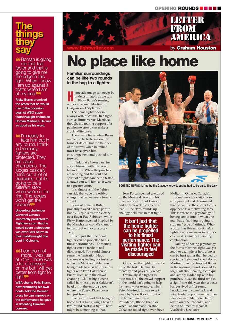 Boxing Monthly Preview Pages