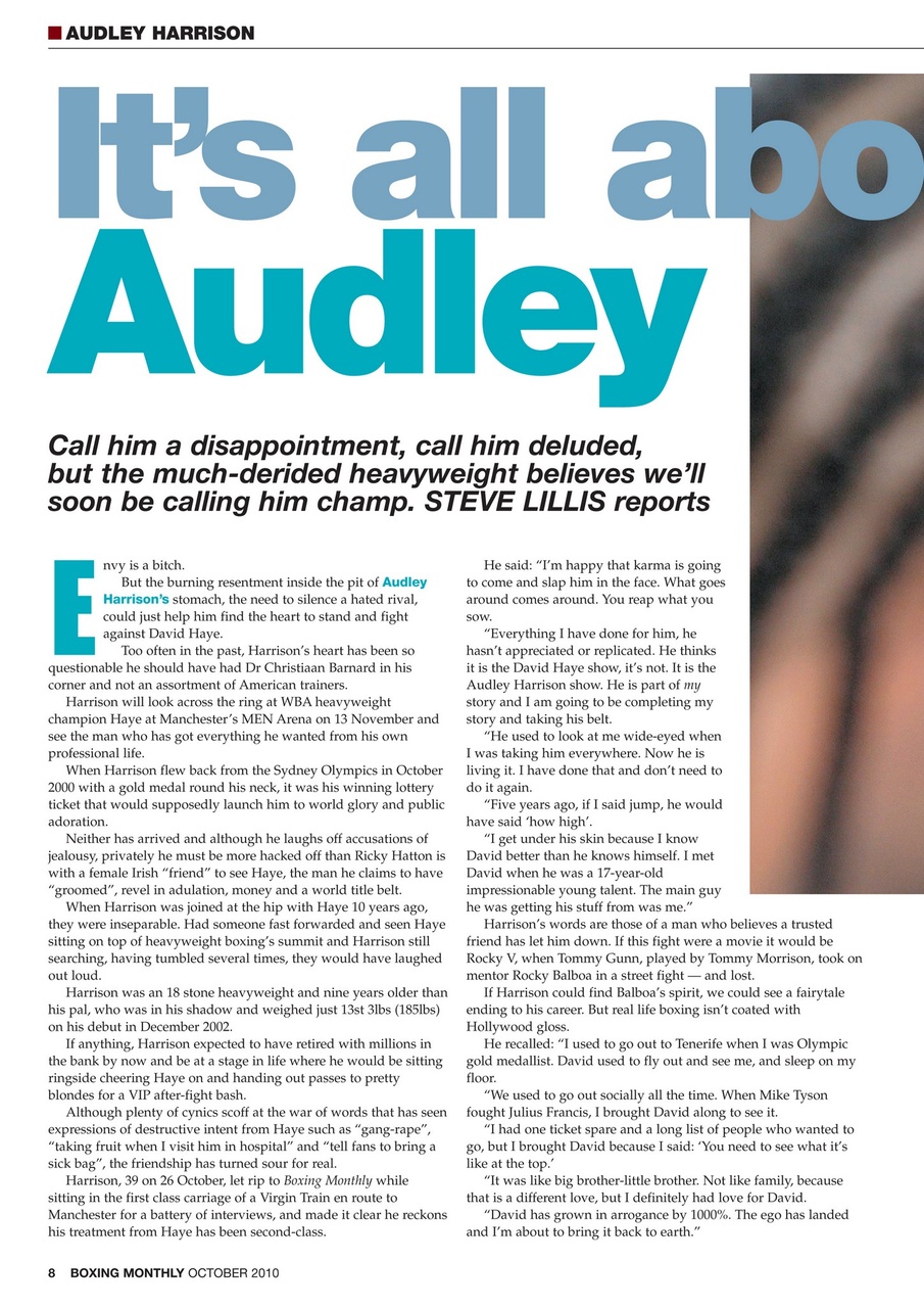 Boxing Monthly Preview Pages