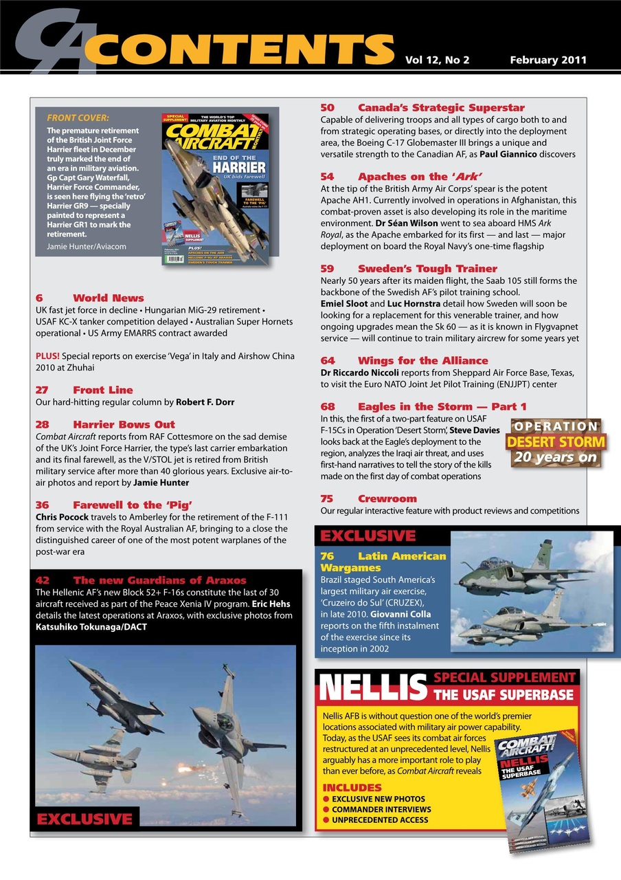 Combat Aircraft Journal Preview Pages