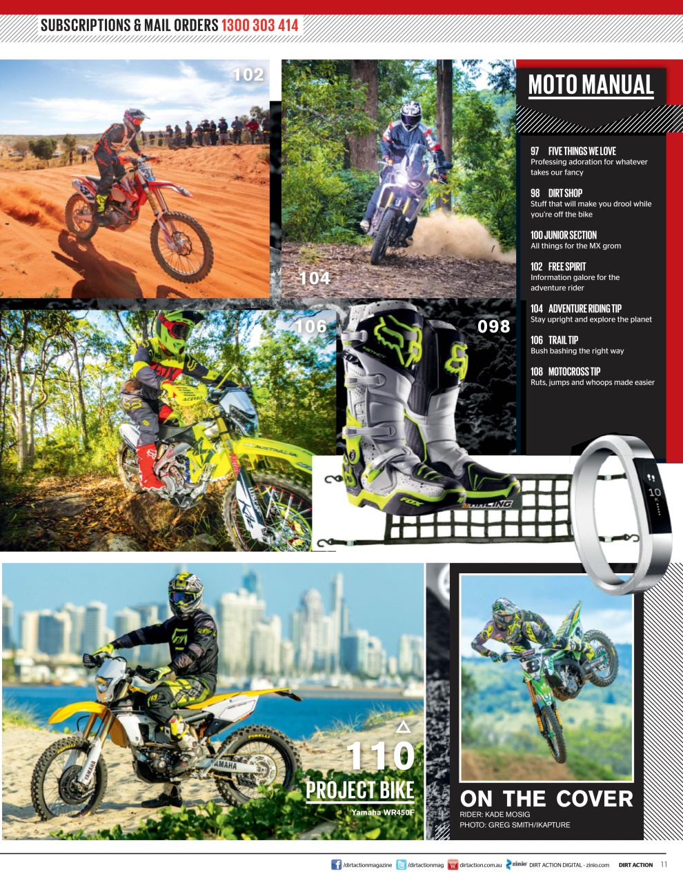 Dirt Action Preview Pages