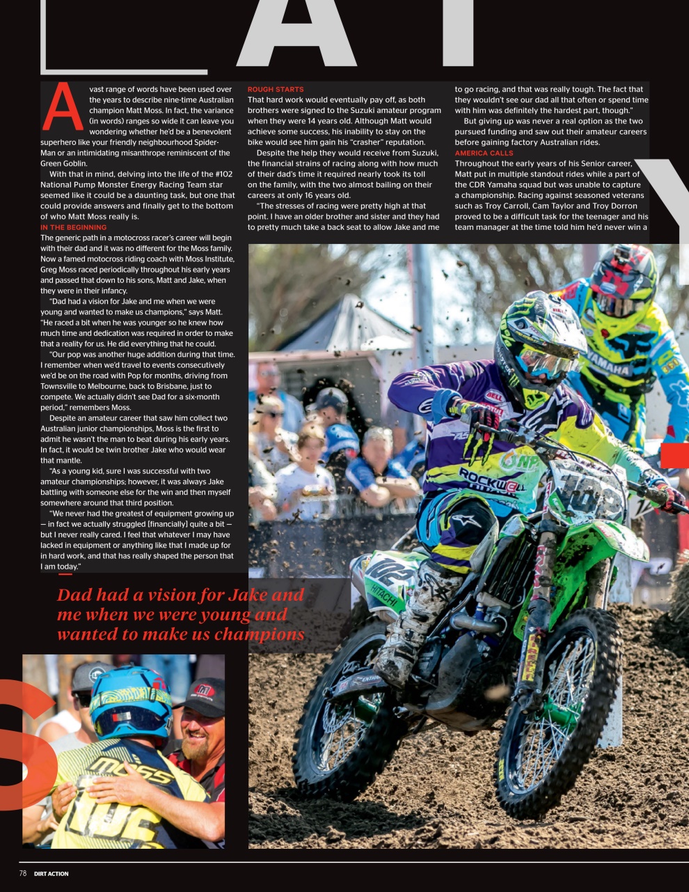 Dirt Action Preview Pages