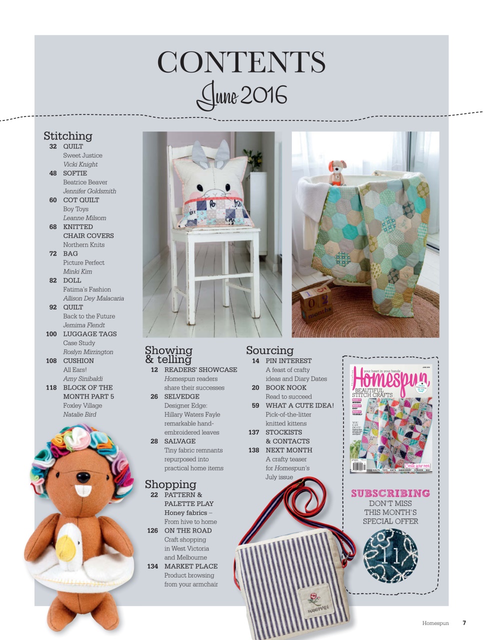 Homespun Preview Pages