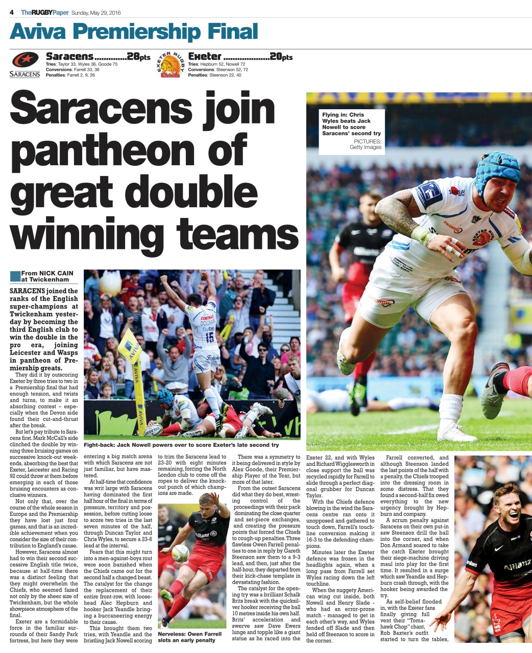 The Rugby Paper Preview Pages
