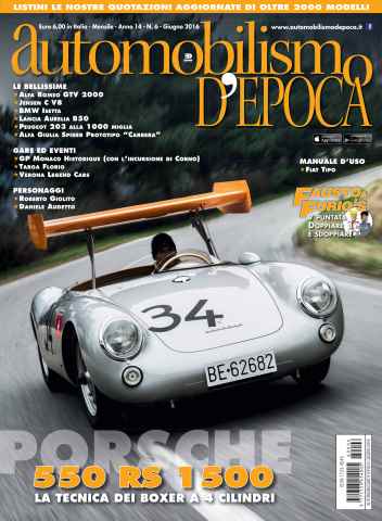 Automobilismo d'Epoca 6 2016 issue Automobilismo d'Epoca 6 2016