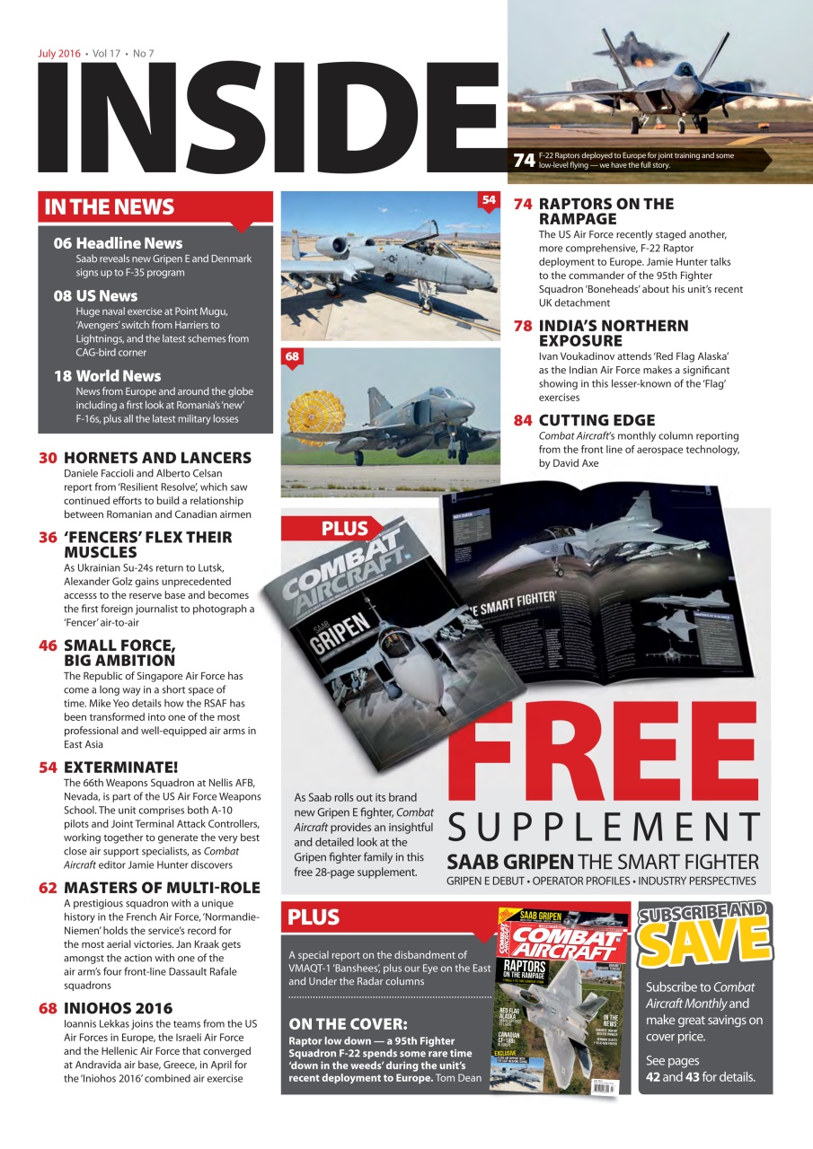 Combat Aircraft Journal Preview Pages