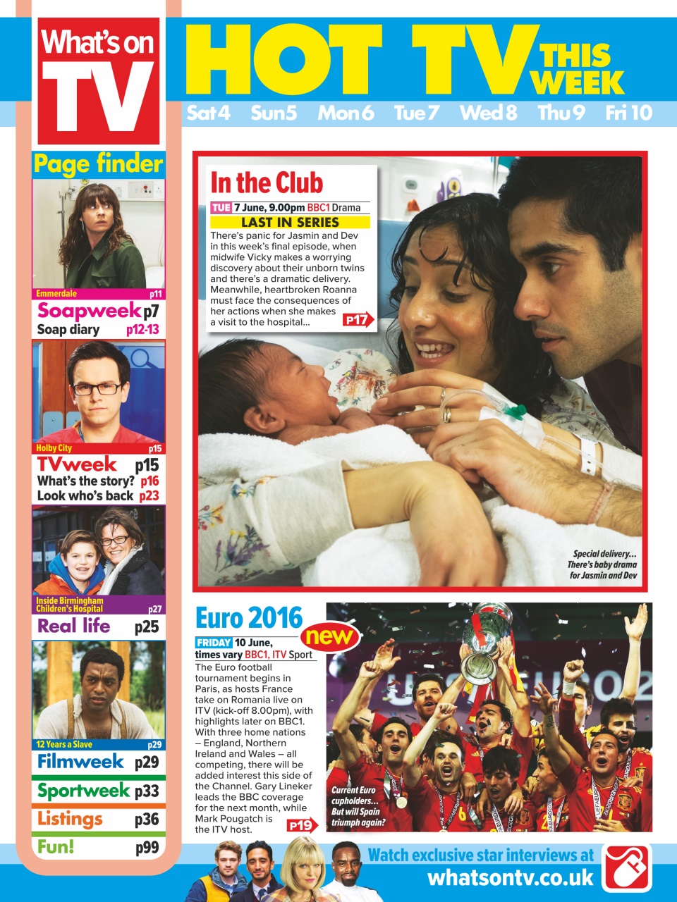 What's on TV Preview Pages