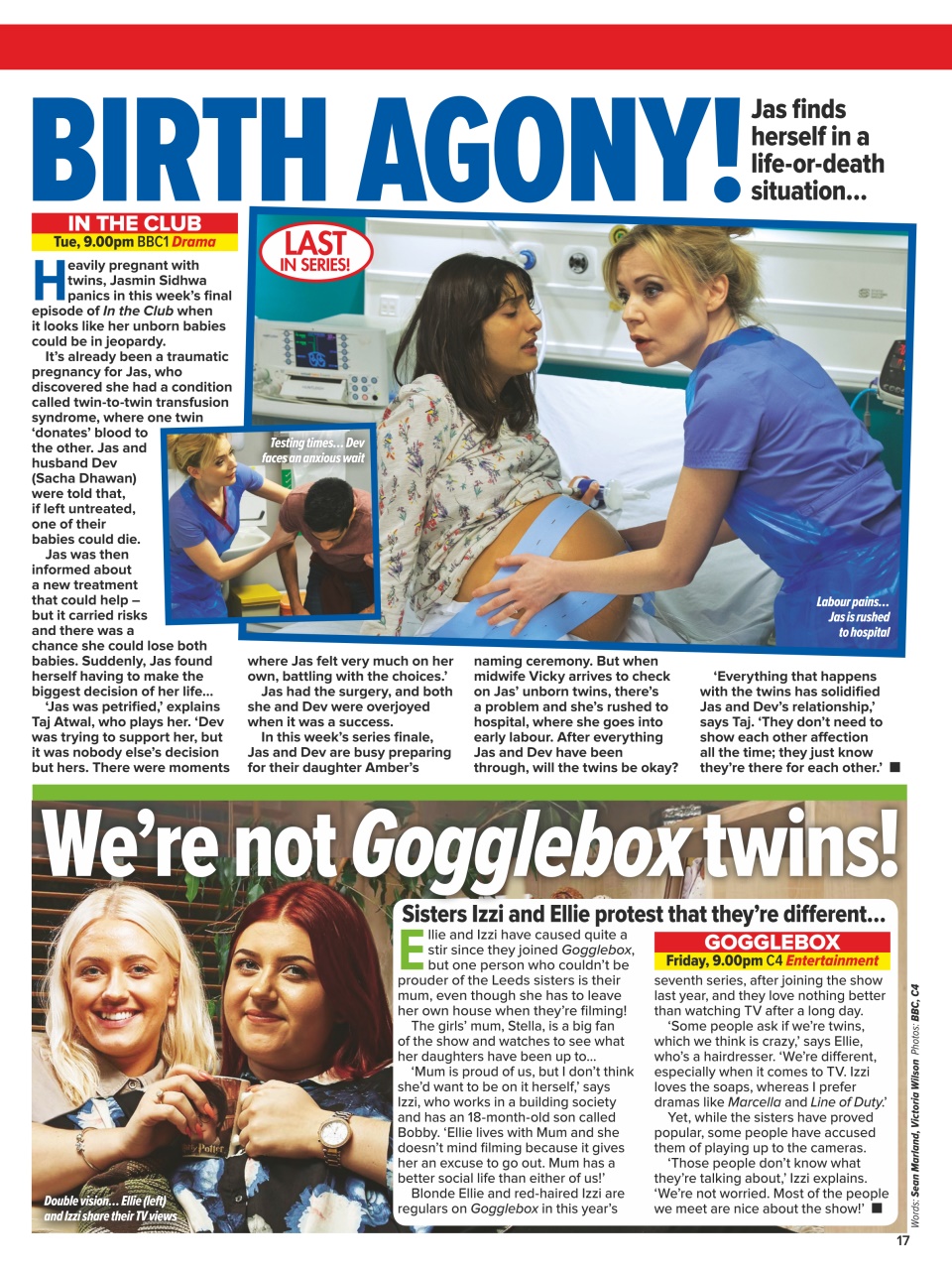 What's on TV Preview Pages