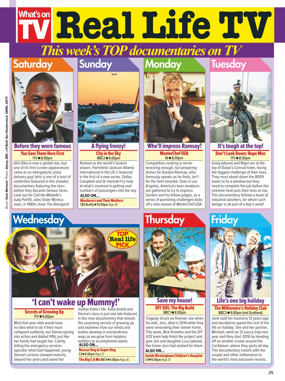 What's on TV Preview Pages