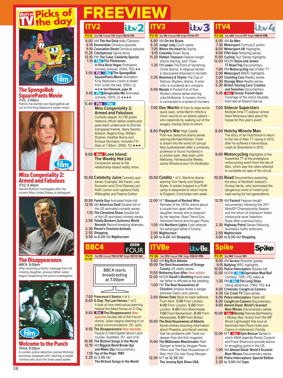 What's on TV Preview Pages