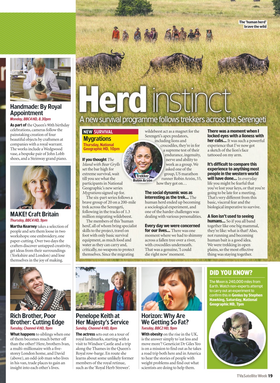 TV & Satellite Week Preview Pages