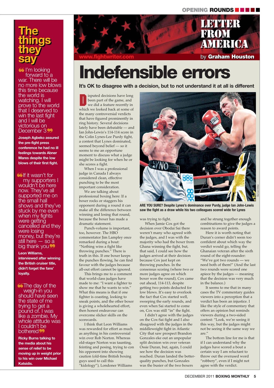 Boxing Monthly Preview Pages