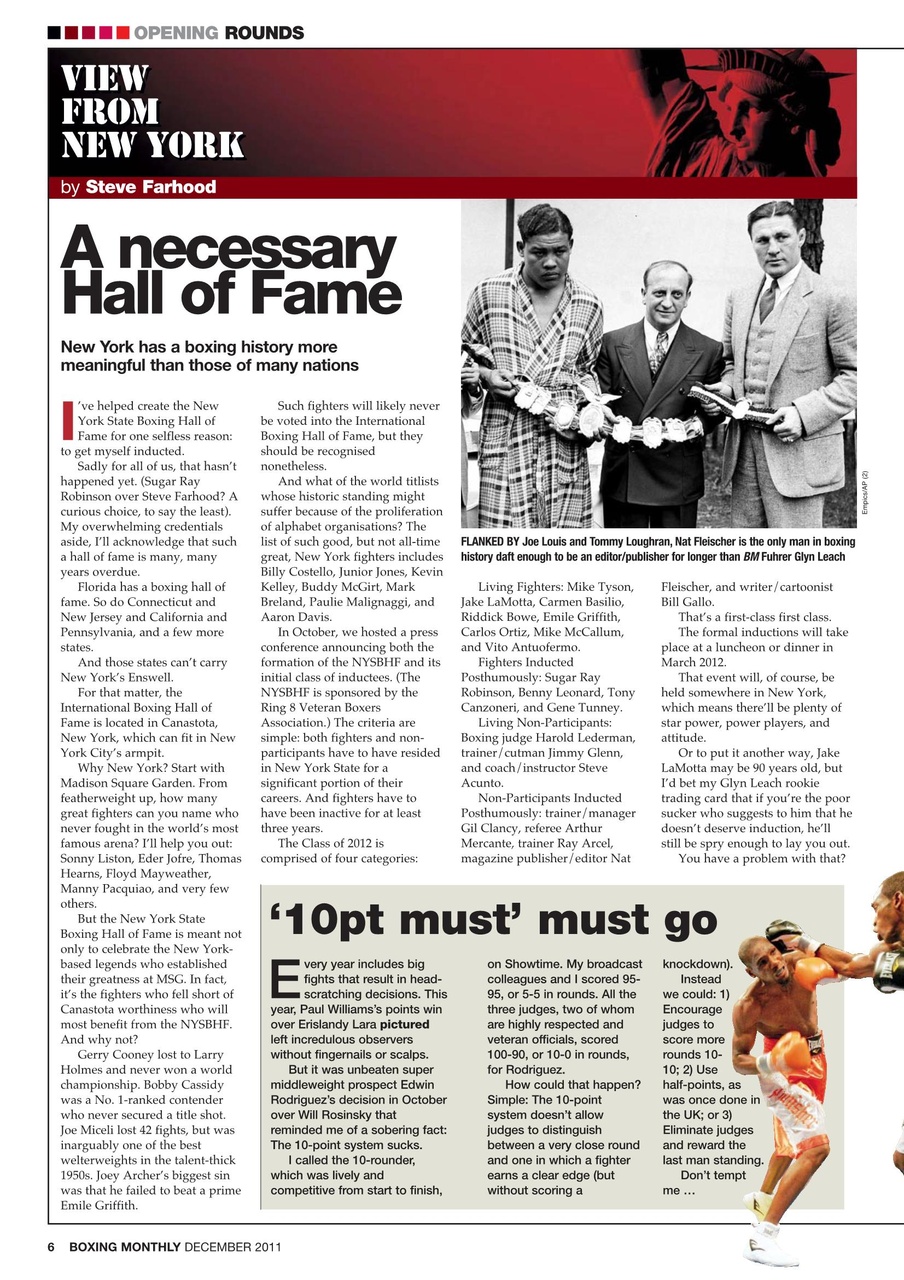 Boxing Monthly Preview Pages