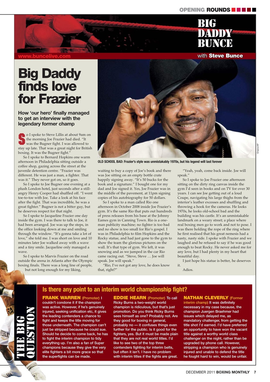 Boxing Monthly Preview Pages