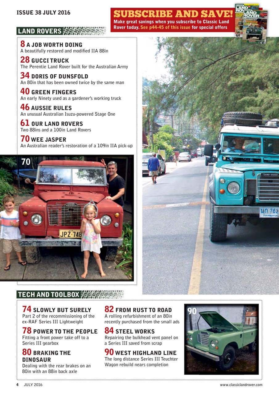 Classic Land Rover Magazine Preview Pages