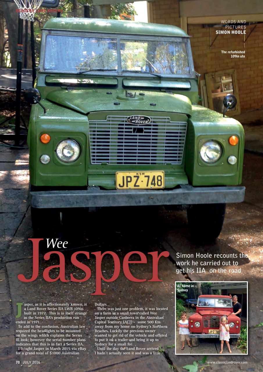 Classic Land Rover Magazine Preview Pages