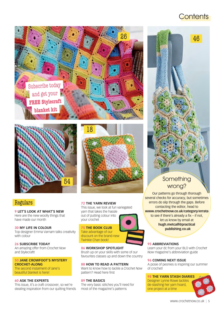 Crochet Now Magazine Preview Pages