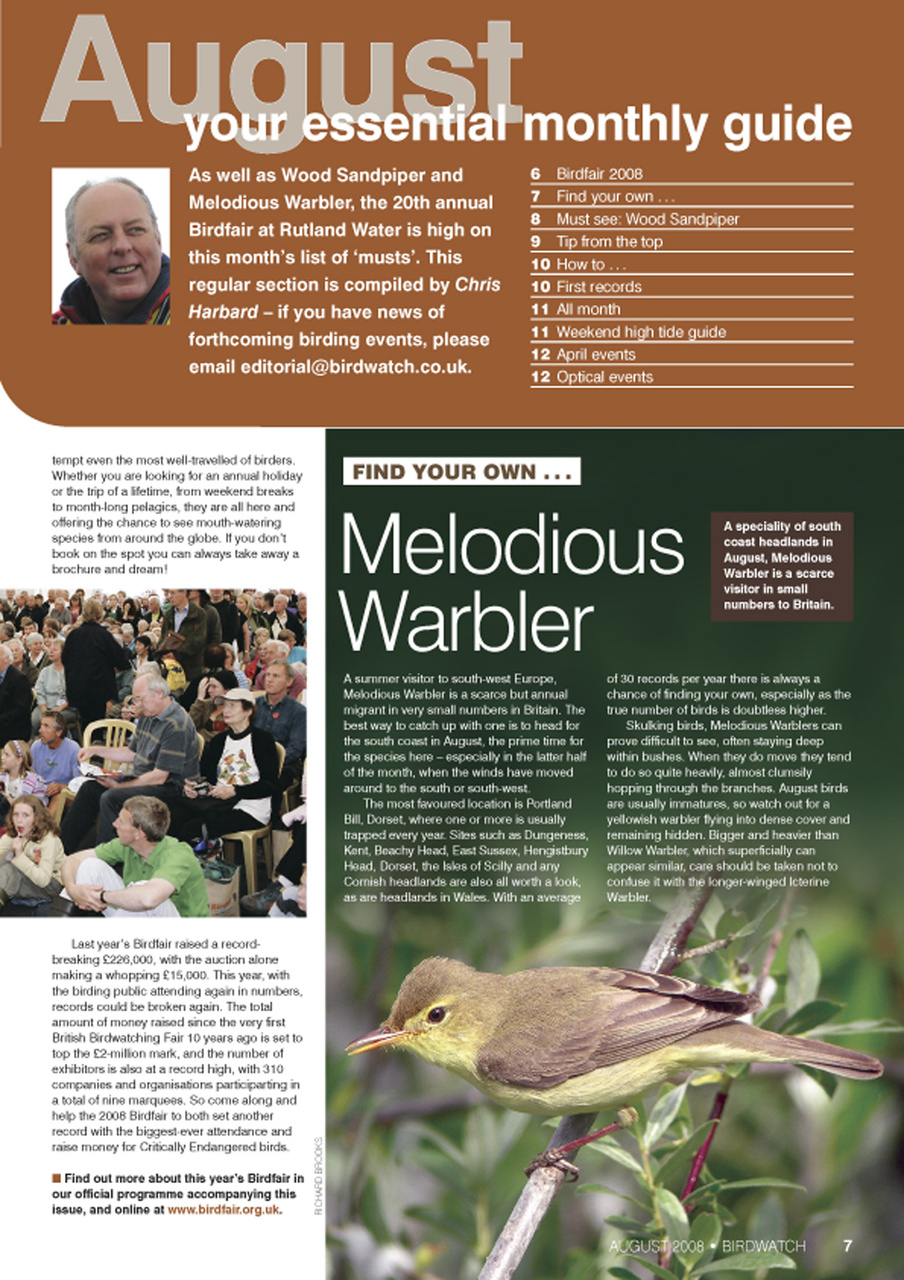 Birdwatch Magazine Preview Pages