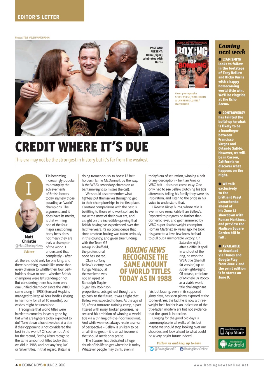 Boxing News Preview Pages