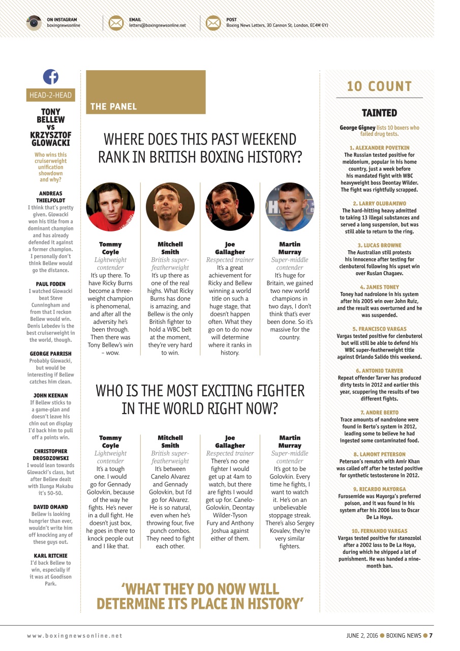 Boxing News Preview Pages