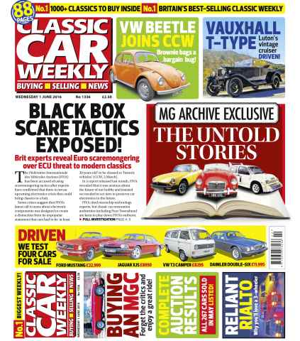 Classic Car Weekly issue 1st June 2016