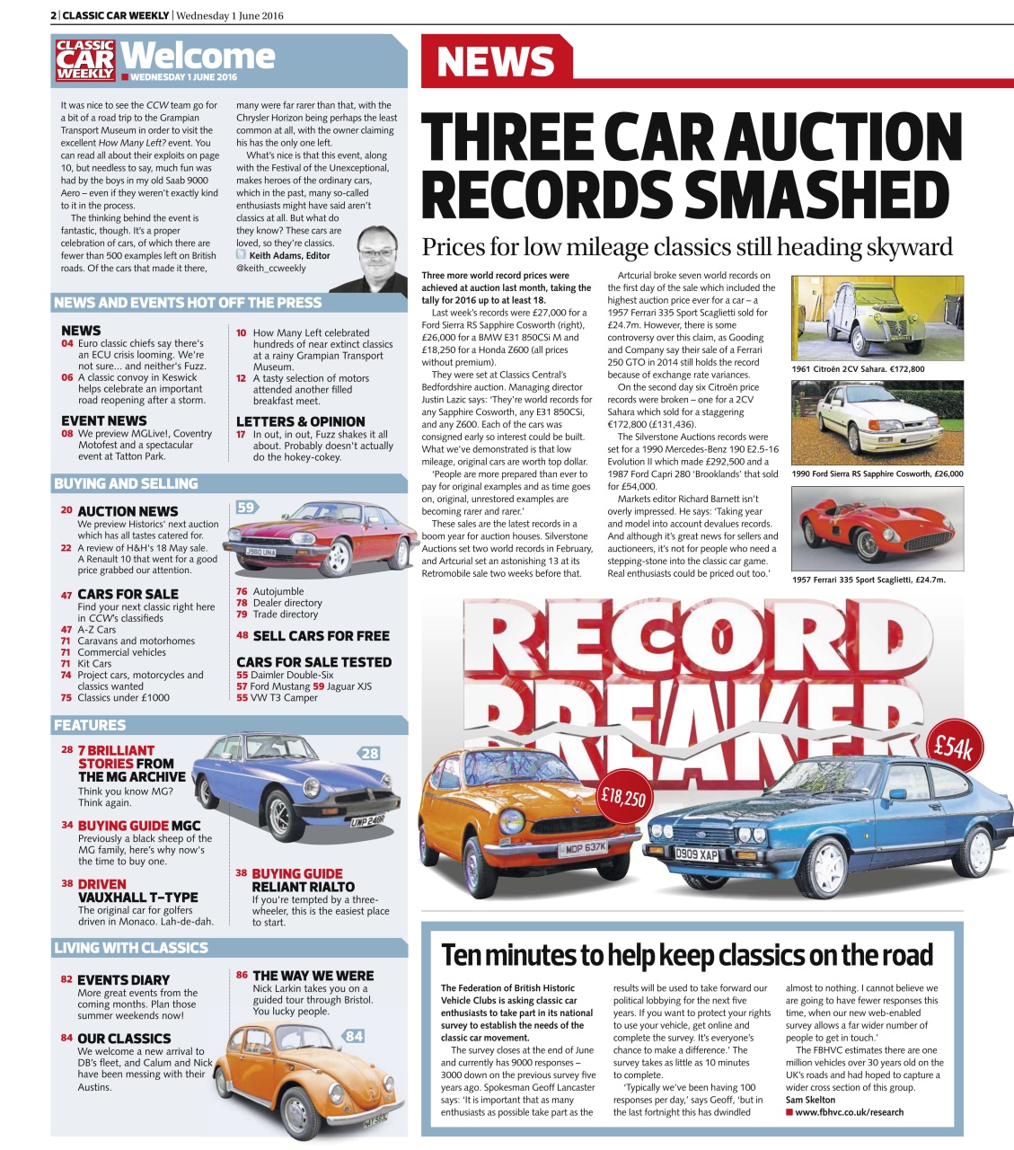 Classic Car Weekly Preview Pages